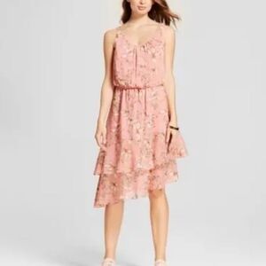 Floral Asymmetrical Dress